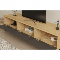 Mueble TV Sahra zafiro antracita negro Practica Hogar