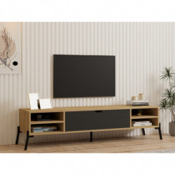 Mueble TV Santa zafiro roble antracita Practica Hogar