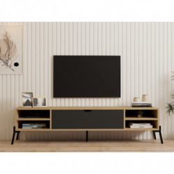 Mueble TV Santa zafiro roble antracita Practica Hogar