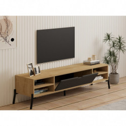 Mueble TV Santa zafiro roble antracita Practica Hogar