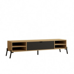 Mueble TV Santa zafiro roble antracita Practica Hogar