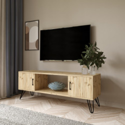Mueble TV Seyhan-L3018 roble Practica Hogar