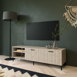 Mueble TV Sıla-L3017 roble Practica Hogar