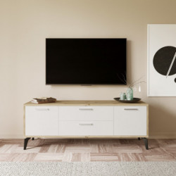 Mueble TV Sud L3021 blanco Practica Hogar