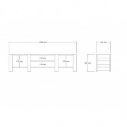 Mueble TV Technic zafiro Practica Hogar