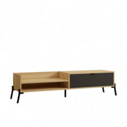 Mueble TV Trezza zafiro roble antracita Practica Hogar