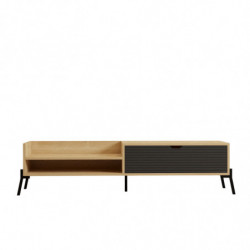 Mueble TV Trezza zafiro roble antracita Practica Hogar