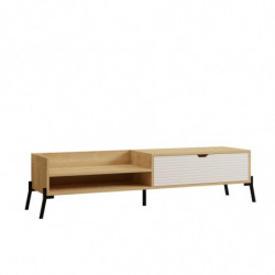 Mueble TV Trezza zafiro roble blanco Practica Hogar