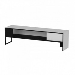 Mueble TV con estante Concord blanco negro Practica Hogar