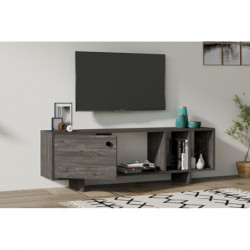 Mueble TV con estante Folsom antracita Practica Hogar