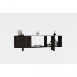 Mueble TV con estante Folsom antracita Practica Hogar