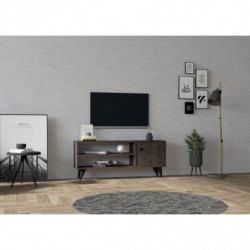 Mueble TV con estante Jena antracita Practica Hogar