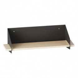 Estante de pared Long Arm Negro Practica Hogar