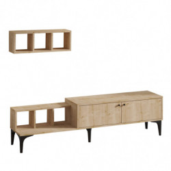 Mueble TV con estante Justo roble Practica Hogar