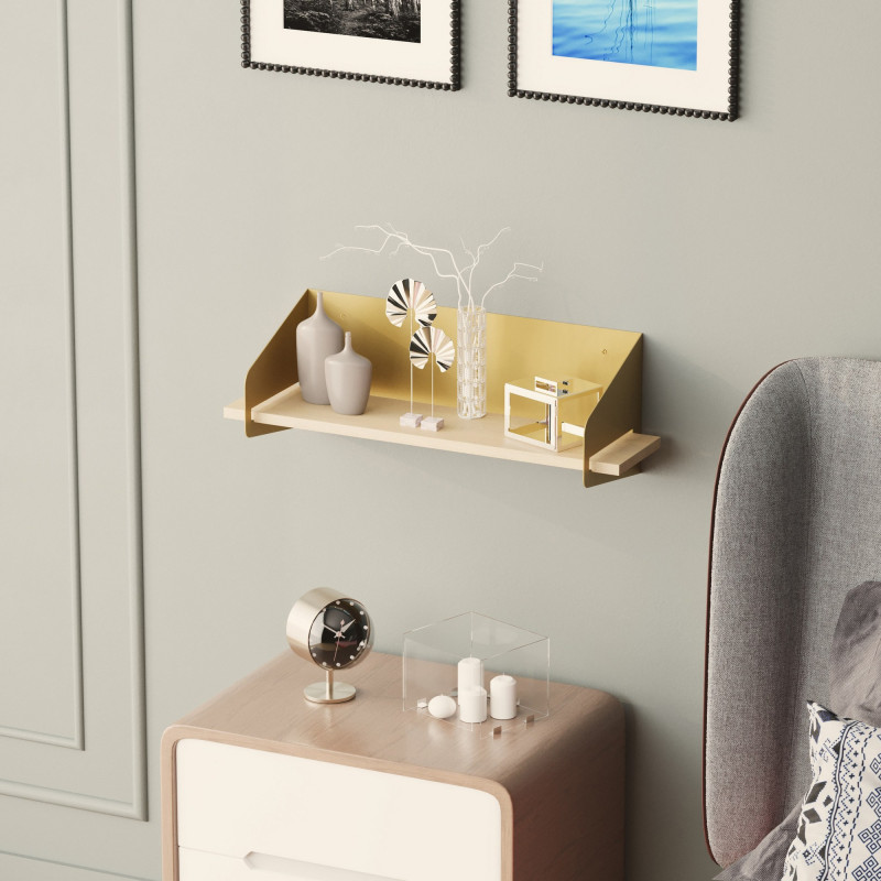 Estante de pared Long Arm Oro Practica Hogar Estante de pared Long Arm Oro Practica Hogar