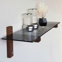 Mueble TV con estante TV101 nogal Practica Hogar