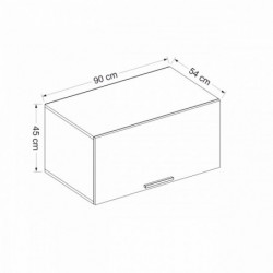 Mueble de pared Kale 90 Antiquation blanco Practica Hogar