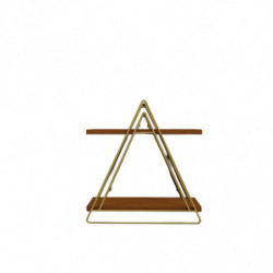 Estante de pared Aachen L2053 nogal oro Practica Hogar