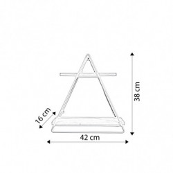 Estante de pared Aachen L2053 nogal oro Practica Hogar