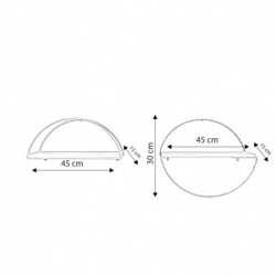Estante de pared Bielefeld L2054 roble oro Practica Hogar