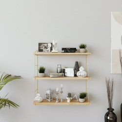 Estante de pared Bochum L2055 roble oro Practica Hogar