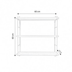 Estante de pared Bochum L2055 roble oro Practica Hogar