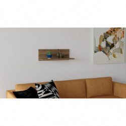 Estante de pared Fan nogal Practica Hogar