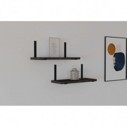 Estante de pared Lama antracita Practica Hogar