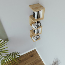 Estante de pared Schwabach L2022 roble Practica Hogar