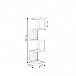 Estante de pared Schwabach L2022 roble Practica Hogar
