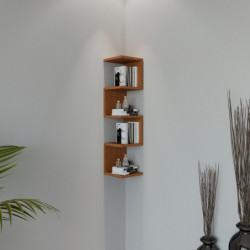 Estante de pared Schweinfurt L2023 nogal Practica Hogar