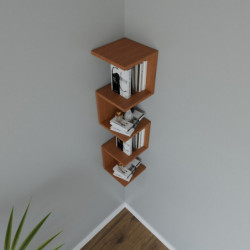Estante de pared Schweinfurt L2023 nogal Practica Hogar