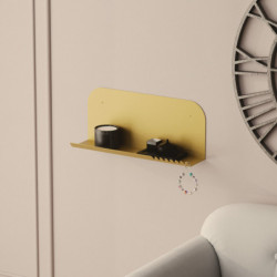 Estante de pared Long Pouch Oro Practica Hogar