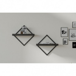 Estante de pared Sezo antracita Practica Hogar