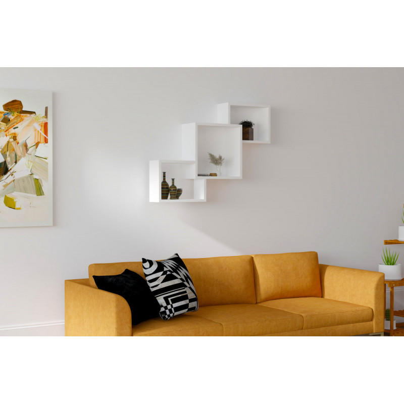 Estante de pared Silver blanco Practica Hogar Estante de pared Silver blanco Practica Hogar