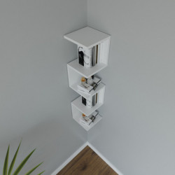 Estante de pared Straubing L2024 blanco Practica Hogar