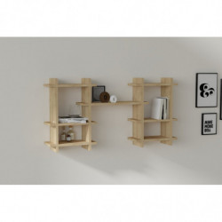 Estante de pared Tefo roble zafiro Practica Hogar