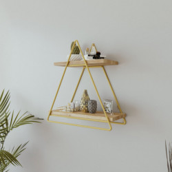 Estante de pared Wolfsburg L2052 roble oro Practica Hogar