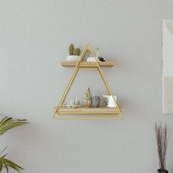Estante de pared Wolfsburg L2052 roble oro Practica Hogar