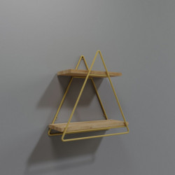 Estante de pared Wolfsburg L2052 roble oro Practica Hogar