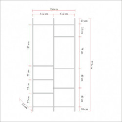 Armario Dynamic Takım-31 pino atlántico Practica Hogar