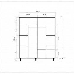 Armario İMAJ-622 sonoma roble Practica Hogar