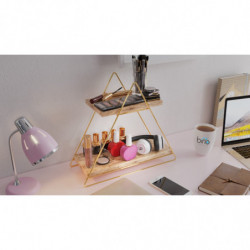 Estante de pared organizador multiusos Oro Marrón Practica Hogar