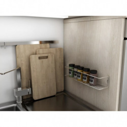 Estante de pared para maquillaje Cromo Practica Hogar