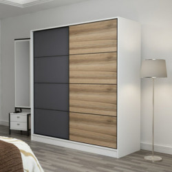 Armario Kale-3160 dore blanco antracita Practica Hogar