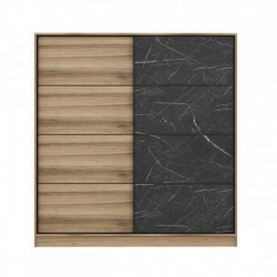 Armario Kale-3177 dore negro Practica Hogar