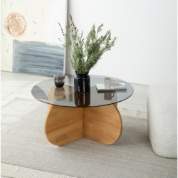 Mesa de centro Bubble Wood humo Roble Practica Hogar