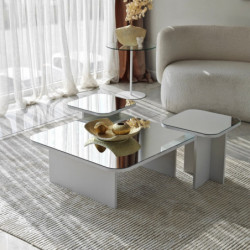 Juego de mesa de centro Jazz Blanco Practica Hogar