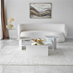 Juego de mesa de centro Jazz Blanco Practica Hogar
