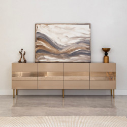 Mueble TV Leon Bronce Oro Practica Hogar